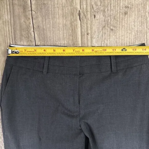 Ann Taylor LOFT Pants Petite 2P NWT Charcoal Gray Curvy Julie Fit Trouser Leg - Picture 4 of 5